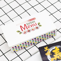 Emballage en papier jetable sur mesure, 60 pièces, restauration rapide, Hamburger, chien frit, poulet, nourriture de Sushi