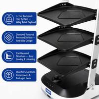 Robot mobile compact omnidirectionnel Junebreath AGV LM3-30 à chargement sans fil, personnalisé pour la livraison de pièces automobiles 1