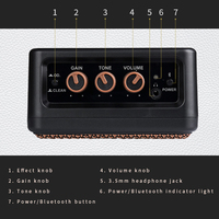 Amplificateur de Guitare Électrique Mini 5W Remise Usine pour Pratique, Nouvel Accessoire d'Instrument de Musique