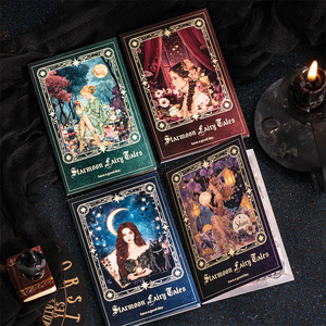 Paquete de 20 hojas de la colección de cuentos de hadas Estrella y <span class=keywords><strong>Luna</strong></span>, <span class=keywords><strong>libro</strong></span> de pegatinas con temática de hadas y diosas. - Product Image 1