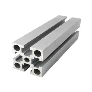 Perfil de marco de aluminio con ranura 3030 3060 T para riel y CNC