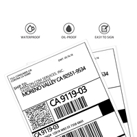 A6 kertas label panas bahan perekat otomatis stiker Waybill 4x6 label pengiriman Transfer termal langsung