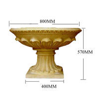 Vente directe d'usine en plastique béton pot de fleur moules décoration de jardin ciment fleur grand pot