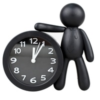 Réveil numérique pour enfants, décoration de personnage humain, horloge bon marché, alarme musicale