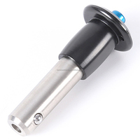 Acier inoxydable SS304 de qualité supérieure #   Goupille à bille de verrouillage rapide de 8 mm, goupille à bille de verrouillage rapide de type B, tête ronde plate à bouton poussoir, goupilles à dégagement rapide