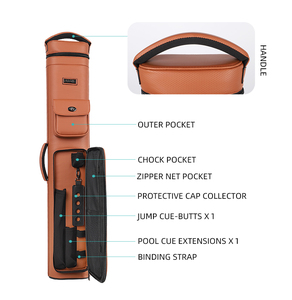 Estuche Profesional Premium de PU para Palos de <span class=keywords><strong>Billar</strong></span> Pelove, Caja para 1/2 Taco, Bolsa Impermeable de Cuero para Palos de <span class=keywords><strong>Billar</strong></span> - Product Image 5