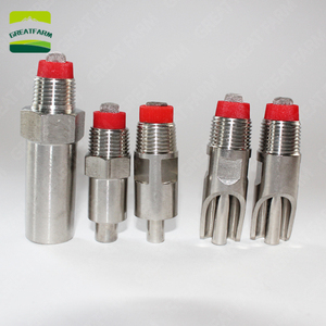 Abbeveratoio Automatico per Suini in Acciaio Inox 304 Durevole, Stile Tappo Rosso, Risparmio Idrico per Bestiame Suino - Product Image 5