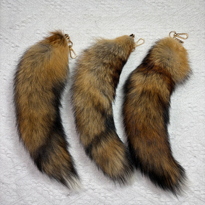 Al por mayor, Llavero <span class=keywords><strong>de</strong></span> <span class=keywords><strong>cola</strong></span> <span class=keywords><strong>de</strong></span> <span class=keywords><strong>zorro</strong></span> <span class=keywords><strong>de</strong></span> piel natural auténtica, grande <span class=keywords><strong>de</strong></span> 40 CM, esponjoso, teñido, con encanto, para cosplay - Product Image 3