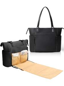 Bolsa DE LA COMPRA Bolsa de pañales Tote, Bolsa de pañales Mochila Ara <span class=keywords><strong>Bebe</strong></span> con cambiador, 14 bolsillos de gran capacidad - Product Image 2