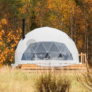 Tenda da Campeggio Familiare per Esterni 4-6 Persone, Tenda Geodetica a Cupola da 8m, <span class=keywords><strong>Glamping</strong></span> di Lusso con Bagno - Product Image 5