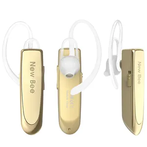 חדש דבורה טוב איכות זהב צבע הובלות אוזניות צד אחד Bluetooth אוזניות עבור אוזן קטן