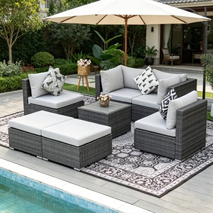Juego <span class=keywords><strong>de</strong></span> <span class=keywords><strong>Sillas</strong></span> <span class=keywords><strong>de</strong></span> Ratán para Exterior, Económico, Estilo Nórdico Minimalista, Muebles <span class=keywords><strong>de</strong></span> Mimbre con Estructura Antioxidante, Mesa y <span class=keywords><strong>Sillas</strong></span> para Balcón o <span class=keywords><strong>Terraza</strong></span> - Product Image 4