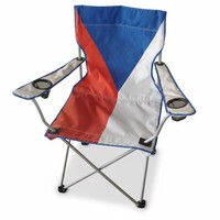 Chaises pliantes de jardin PGG personnalisées en gros pour la décoration de fête du Mardi Gras, fauteuil d'extérieur avec drapeau national du Canada, chaises de plage portables