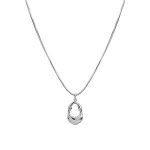 Titanium Steel Teardrop Minimalist Necklace For Women Elegant Clavicle Chain Versatile Jewelry Gift - Product Image 5