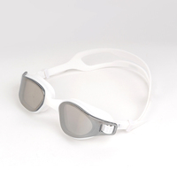 Lunettes de natation de triathlon avec logo personnalisé OEM, lentilles miroir et sangle réglable pour la natation en eau libre