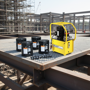 Cilindro Hidráulico de Doble Acción con Motor, Precio de Fábrica, Capacidad de 50 Toneladas, Carrera de 50 mm, Construcción de Acero, 1 Año de Garantía - Product Image 4