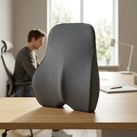 Chaise de bureau haut de gamme avec support lombaire en mousse à mémoire de forme tricotée pour soulager les douleurs dorsales en voiture et en bureau