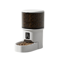 Comedero Automático Inteligente y Moderno para Mascotas, Perros y Gatos, Control por Aplicación, Control Remoto, Alimentación Programada y Cuantitativa, Resistente al Agua IPX5