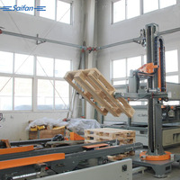 Machine à palettes en bois Saifan, longueur 750-1300 mm, machine manuelle de fabrication de palettes avec certification CE ISO
