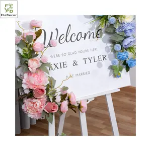New Arrival Hot Sale Wedding Decoration & Supplies Welcoming Card Sets Artificial Silk Centerpiece Flower