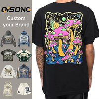 T-shirt personnalisé pour homme, coupe classique, style streetwear hip-hop, impression estivale, écologique et respirant