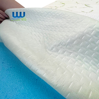 Bambou wasserdichte matelas hôtel couchage orthopédique tricoté en bambou tissu imperméable éponge mousse à mémoire de forme matelas en bambou