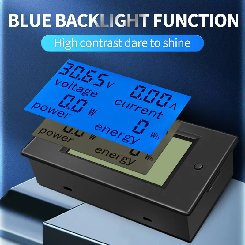 Voltmeter Ammeter Voltmeter PZEM-051 DC Multimeter LCD Display Digital Ammeter Voltmeter With 100A Shunt Electric Kwh Energy Meter Manufacturers