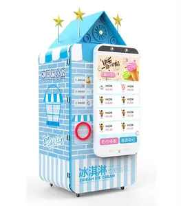 factory direct automatic unmanned 24 hours ice cream vending machine different flavours vending machine for sales