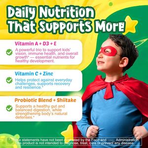 Vitaddiscovery Gommes sans sucre 20 superaliments Suppléments de fibres alimentaires pour enfants Super Greens Fruits et légumes - Product Image 5