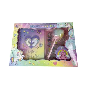 Children Unicorn office Stationery Set for Kids school supplies stock