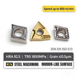 เม็ดมีดเซอร์เมทความเร็วสูง ให้ผิวงา<span class=keywords><strong>น</strong></span>ที่ยอดเยี่ยมสำหรับการกลึงแห้งของเหล็กและเหล็กหล่อ - Product Image 4