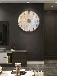 格里芬古董铁艺挂钟单面豪华风格指针厚板石英客厅钟表 - Product Image 5