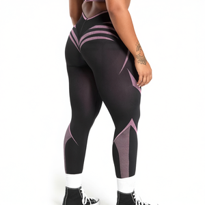 Leggings Deportivos de Cintura Alta, Transpirables, Sólidos, para Mujer, para Gimnasio, Fitness, Yoga, Sin Costuras, Nueva Colección, Alta Calidad, Venta al Por Mayor - Product Image 1