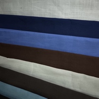 Tissu mélangé 55% lin 45% coton LC20s 120 g/m² 54 pouces de large, teint uni, pour vêtements, robes, chemises, pantalons - Prix abordable