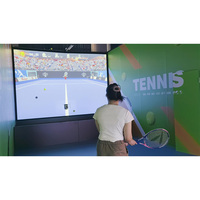 Simulateur de sport interactif pour tennis et padel, équipement de divertissement pour l'intérieur, fournisseur de jeux interactifs de tennis