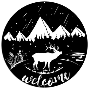 Décoration murale moderne en métal découpé au laser en forme d'éléphant pour la maison et les anniversaires - Product Image 2