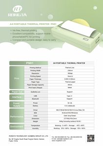 Stampante portatile senza inchiostro con tecnologia Mini stampante termica <span class=keywords><strong>A4</strong></span> - Product Image 5