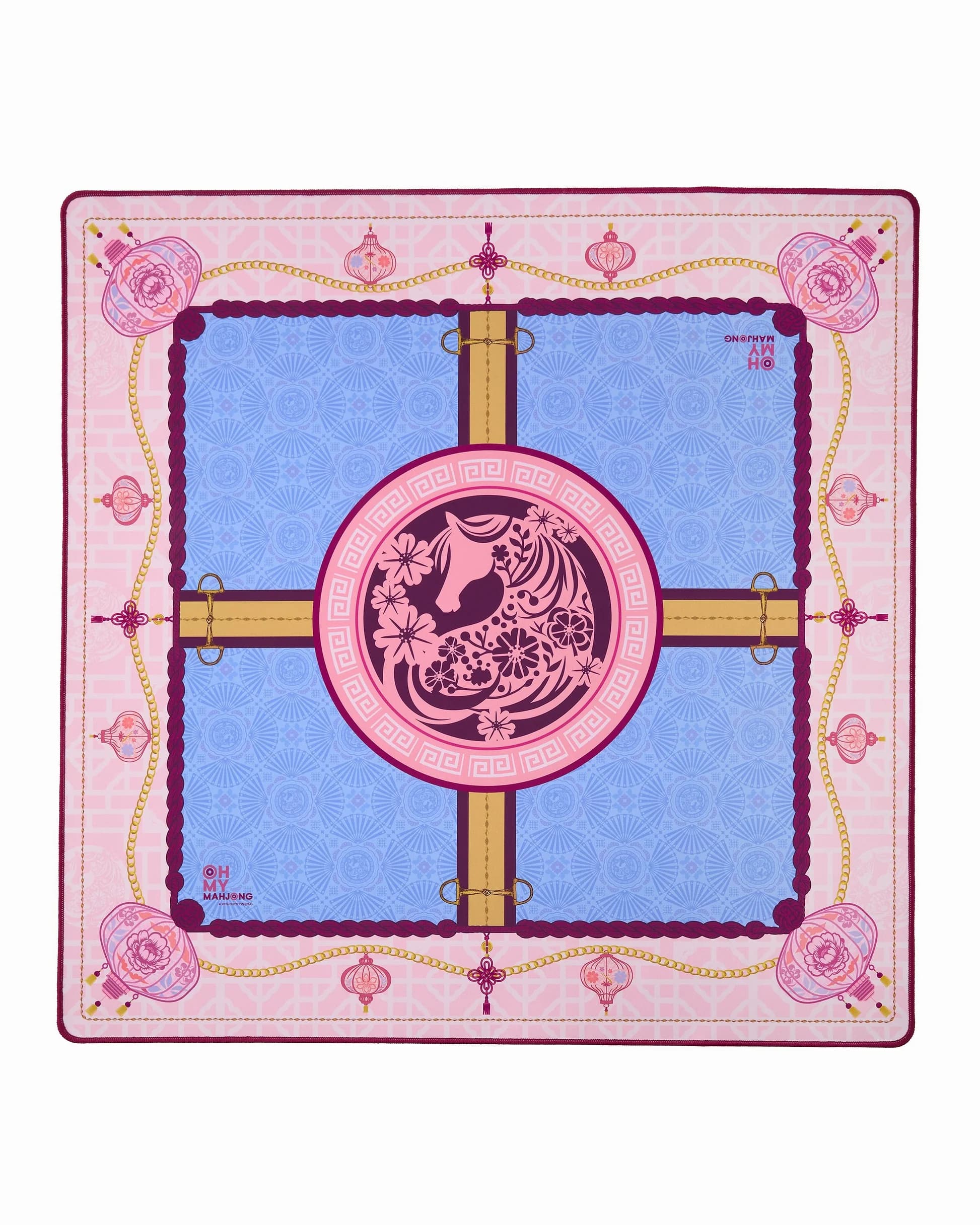 Cuadrícula Rosa Azul