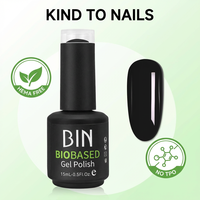 Vernis à ongles en gel végétalien à base de plantes de haute qualité, 15 ml, formule végétale, logo OEM en gros pour la beauté des ongles