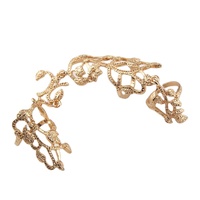 Bagues pour femme en forme de feuille en or, anneau de doigt Simple, avec une longue fleur, cadeau idéal