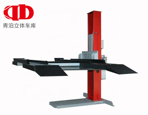 Elevador de Autos Eléctrico Hidráulico de un Solo Poste, Motor de Alta Capacidad, Plataforma Móvil de Estacionamiento Vertical para Taller de Mantenimiento - Product Image 1