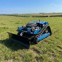 Livraison Gratuite Tondeuse à Gazon Télécommandée sur Chenilles 500mm 800mm Haute Efficacité Coupe-Herbe CE EPA Fabricant