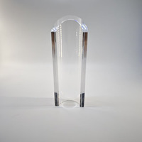 Trophée de golf en cristal de verre transparent creux personnalisé en gros, récompense de championnat sportif pour golfeur en métal DT-DOLF011
