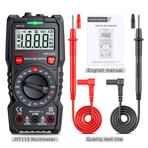 Multimètre numérique professionnel portable avec fils de sonde de <span class=keywords><strong>test</strong></span> testeur de multimètre de résistance de courant de tension ca/cc - Product Image 1