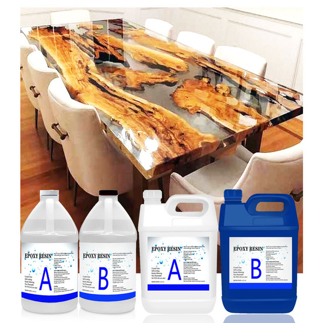Distributor 2023 Epoxy Resin Price Per Kg Crystal Clear Epoxy Resin for Home Wood Furniture