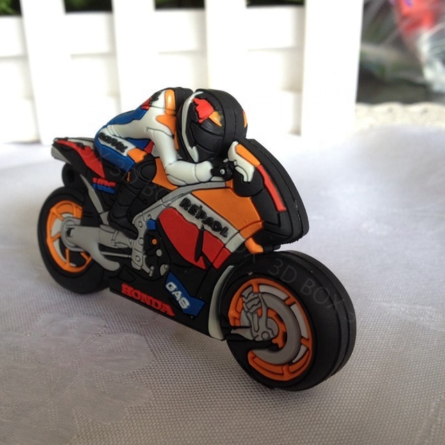 Mini Moto Car Cartoon USB Flash Drive Pendrive 4GB 8GB 16GB 32GB 64GB