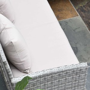Tất cả thời tiết ngoài trời Patio PE mây wicker góc sofa đặt khung nhôm với đệm cho ban công vườn - Product Image 5