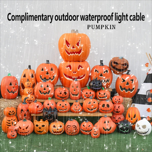 Décorations d'Halloween : Lampes Citrouilles Lumineuses Étanche en Plastique à Brancher pour Extérieur et Vitrines - Product Image 3