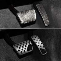 Ensemble de pédales de performance en aluminium antidérapant pour pédales d'accélérateur et de frein de remplacement pour Dodge Challenger