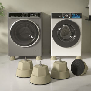 Patins de protection pour <span class=keywords><strong>machine</strong></span> <span class=keywords><strong>à</strong></span> <span class=keywords><strong>laver</strong></span> Lansibo en PP+PVC, antidérapants, silencieux, anti-vibrations, robustes, garantie 2 ans, alimentation manuelle - Product Image 1